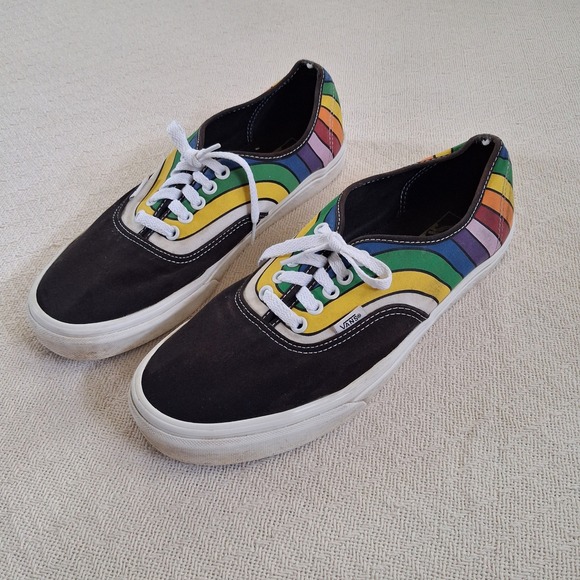 Vans Other - vans refract rainbow sneakers kidcore indie pop retro pride size 10.5